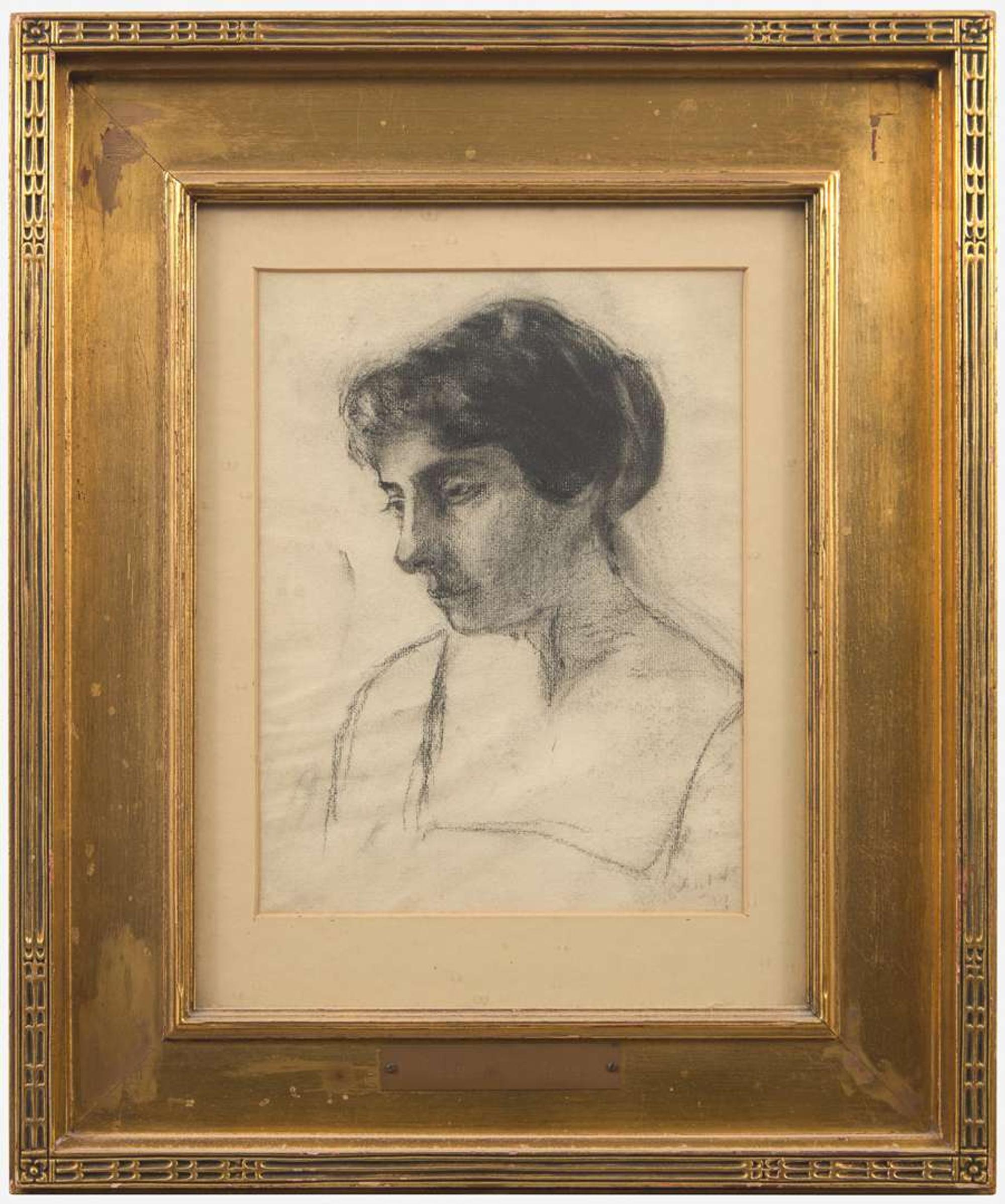 Attributed to Thomas Eakins (American, 1844-1916) - Woman's Head