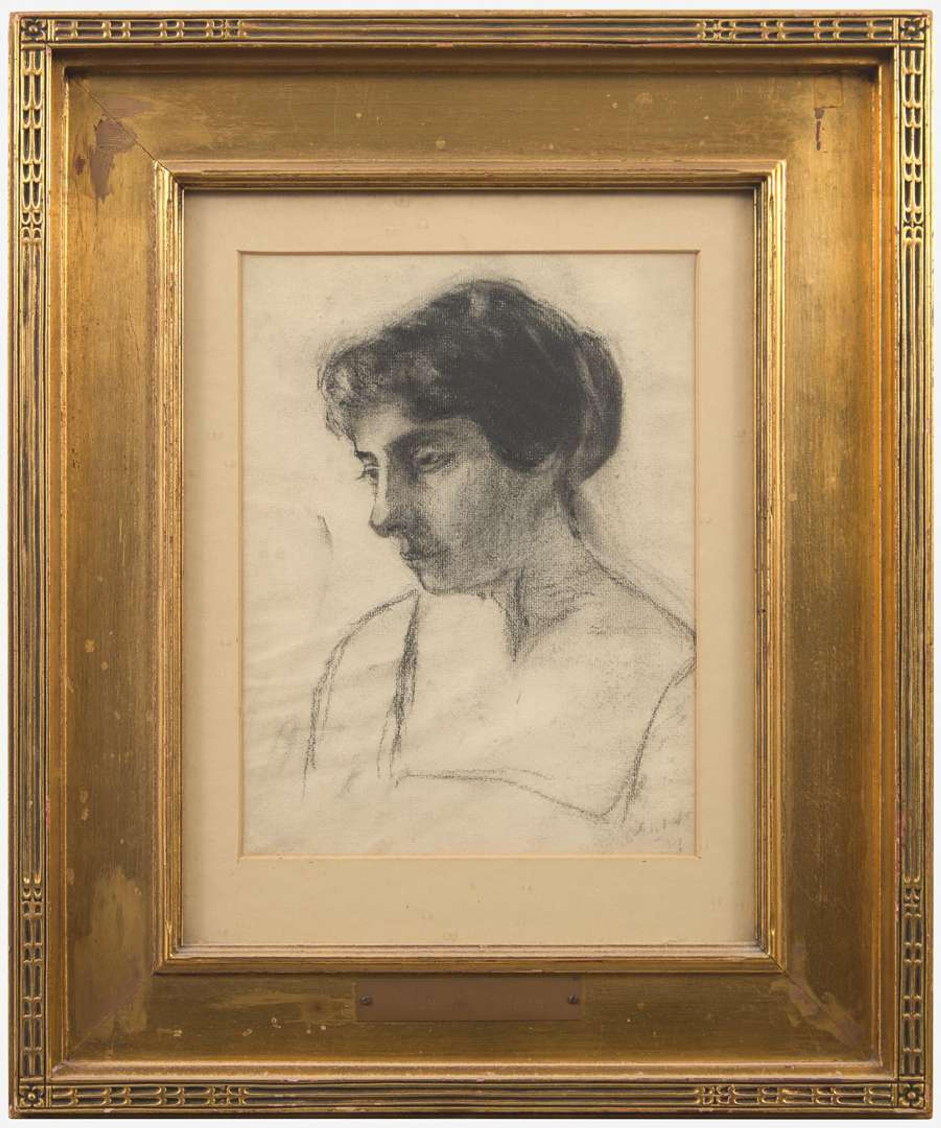 Attributed to Thomas Eakins (American, 1844-1916) - Woman's Head