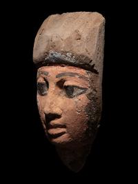 An Egyptian Wood Mummy Mask