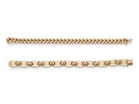 COLLECTION OF YELLOW GOLD BRACELETS