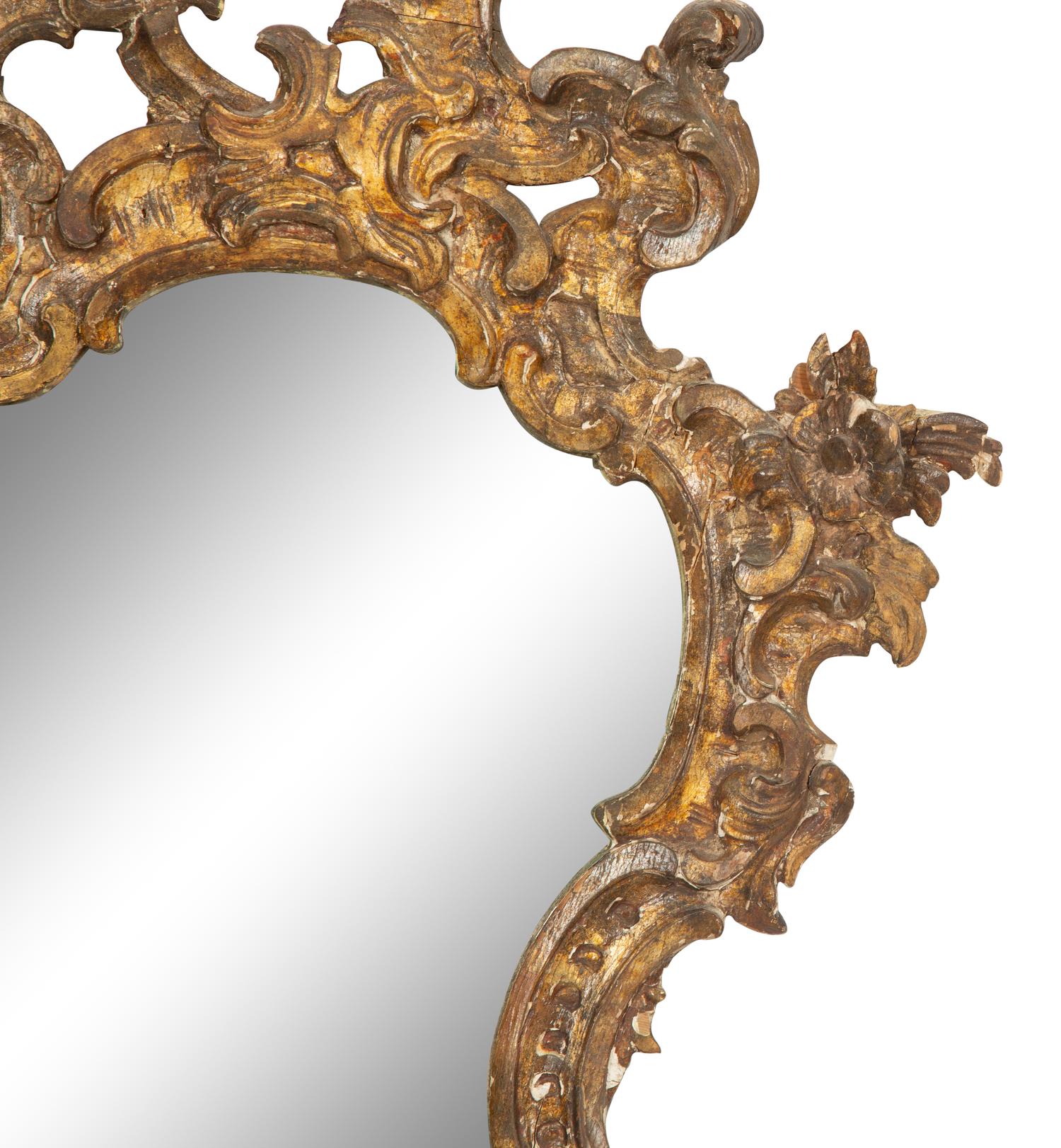 An Italian Giltwood Mirror