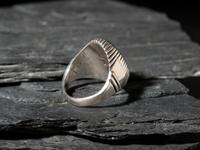 Silver and Morenci Turquoise Ring