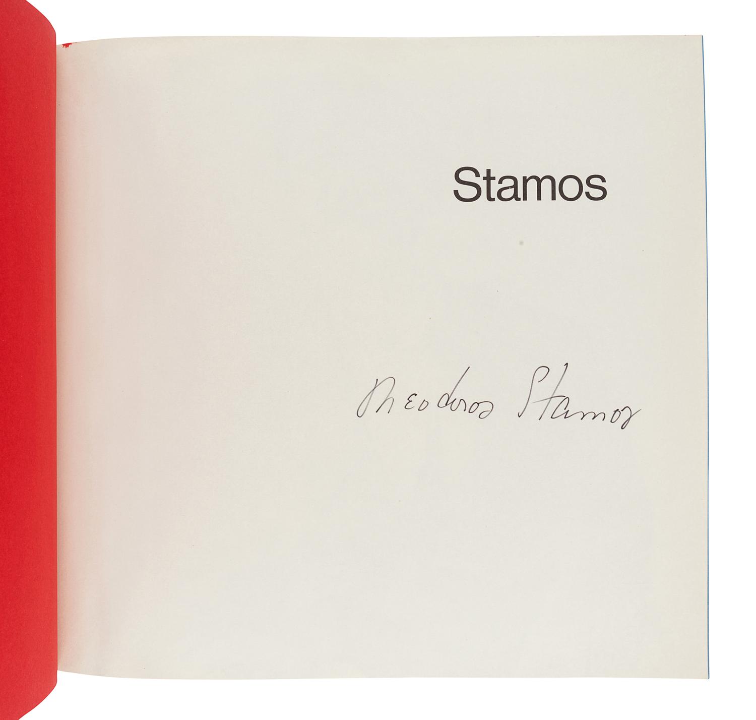 [STAMOS, Theodoro (1922-1997)]. POMEROY, Ralph. Stamos. New York: Harry N. Abrams, Inc., 1974.