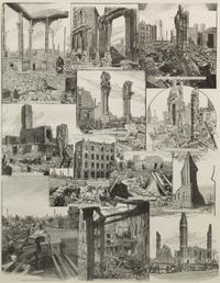 [ART AND ARCHITECTURE]. A group of 15 woodcut scenes of Chicago by R.R. Donnelly & Sons and others.