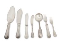 A Japanese Silver Flatware Service — Mid-20th Century
