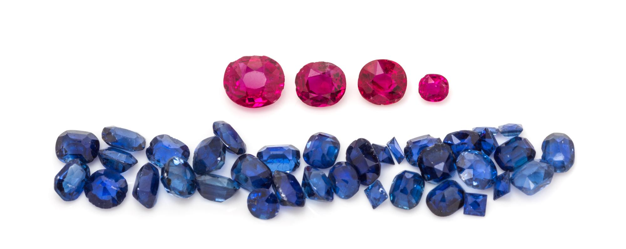 A Collection of Unmounted Rubies and Sapphires,