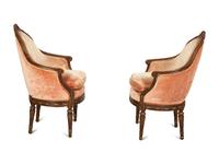 A Pair of Régence Style Carved and Parcel Gilt Bergères — 19th/20th Century
