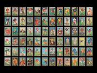 A Complete Set of 1951 Topps Magic Football Cards (75/75)