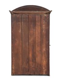 An Oak Barbershop Advertising Display Case