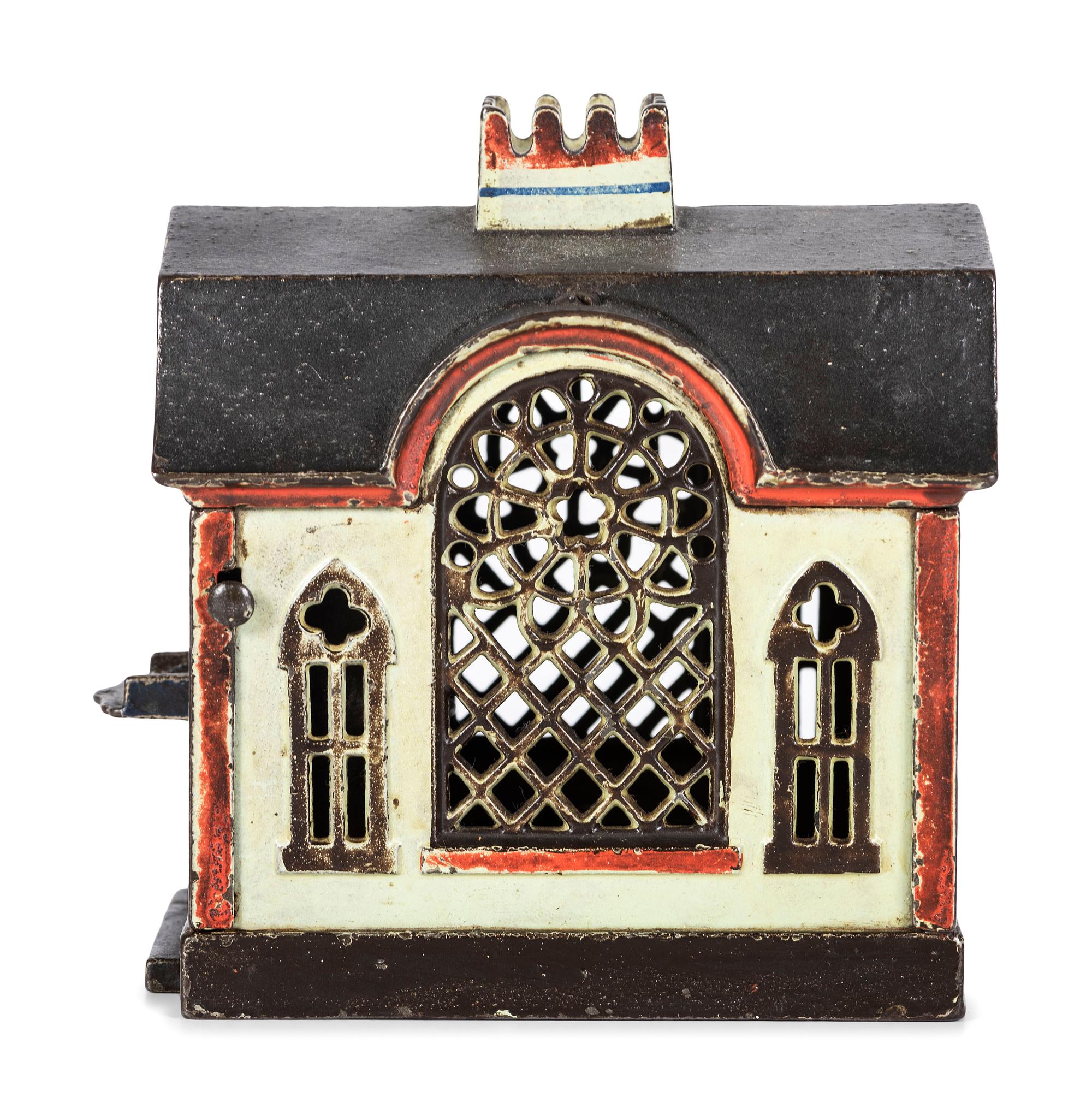 A J. and E. Stevens 'Magic' Cast Iron Mechanical Bank
