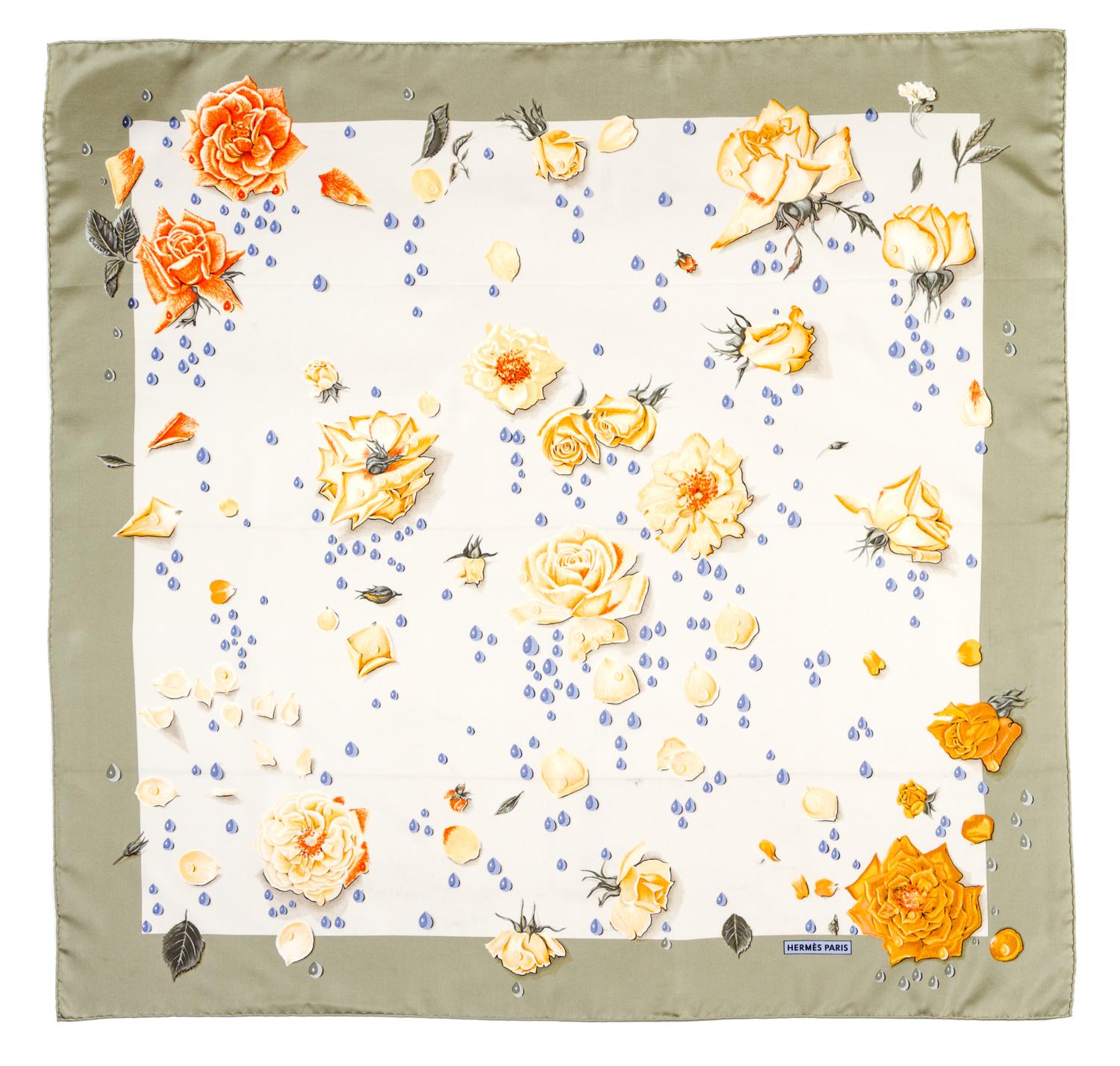 An Hermes Silk Scarf, 35 x 35 inches.