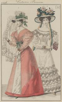 Two Sets of Four French Hand-Colored Costume Engravings