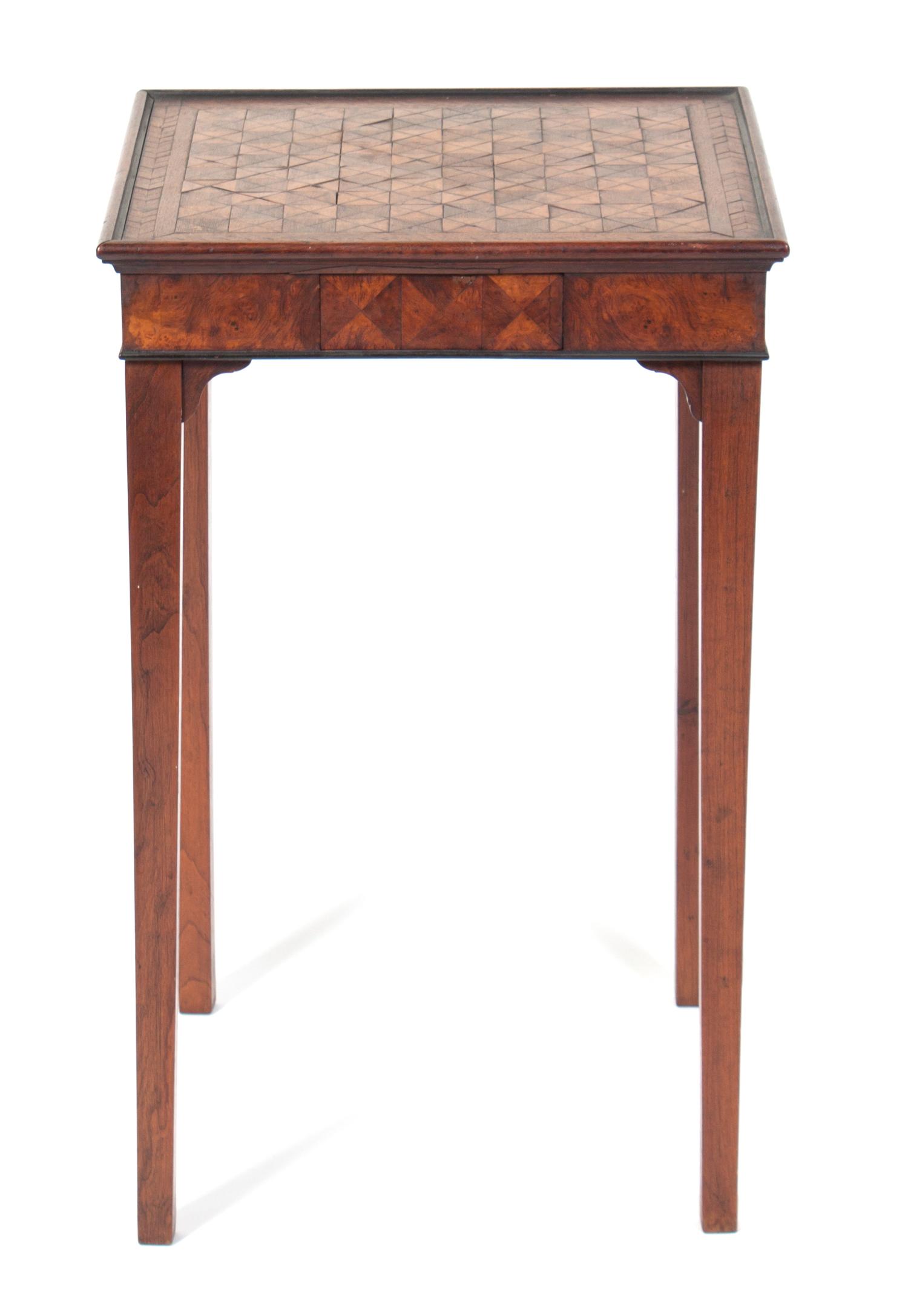 A Games Table Height 27 x width 16 3/4 x depth 16 3/4 inches.