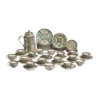 An Assembled Group of Chinese Export Porcelain Rose Medallion Tablewares