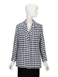 Chanel, Houndstooth Tweed Blazer