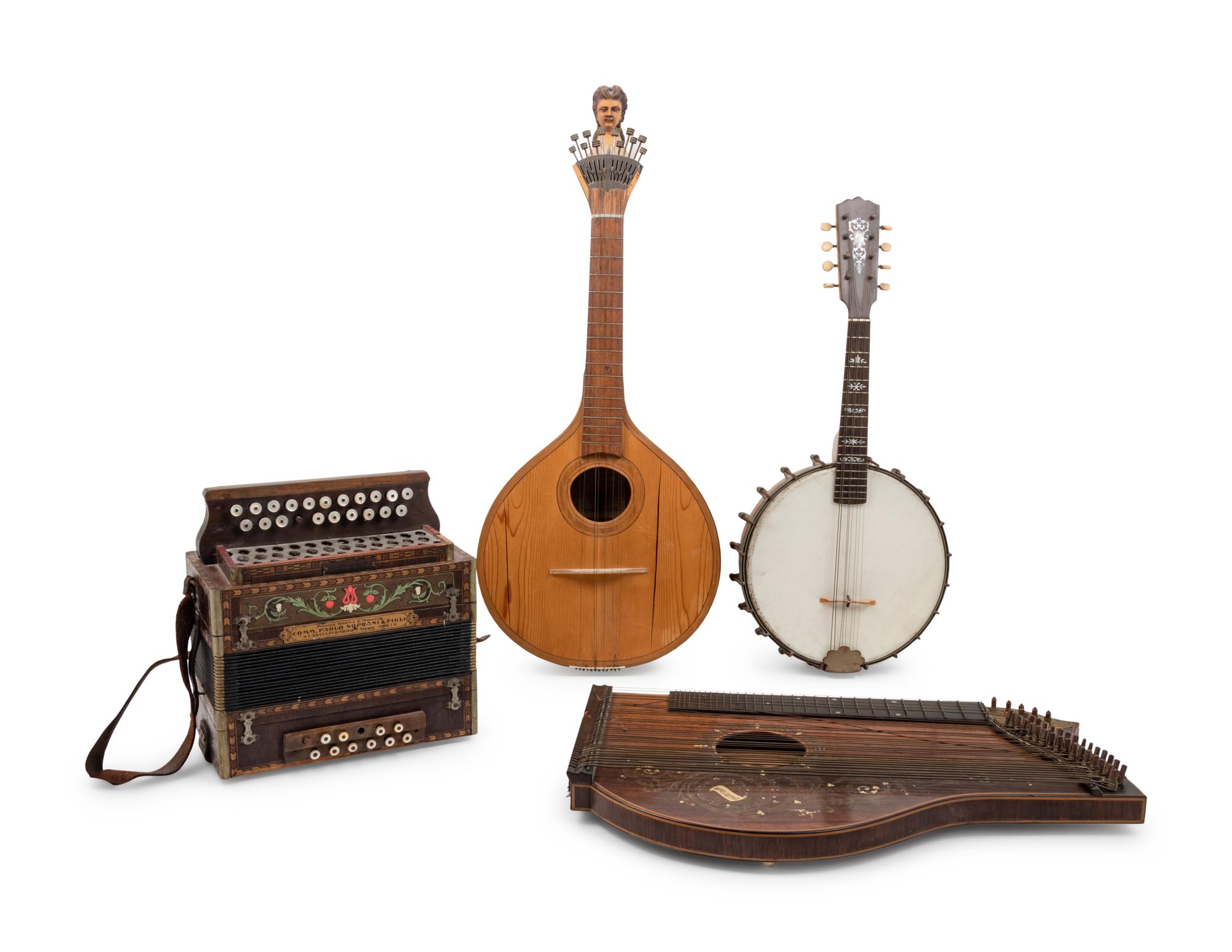 A Group of Five Musical Instruments