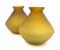 Daum, France, 1920s, a pair of Art Deco vases