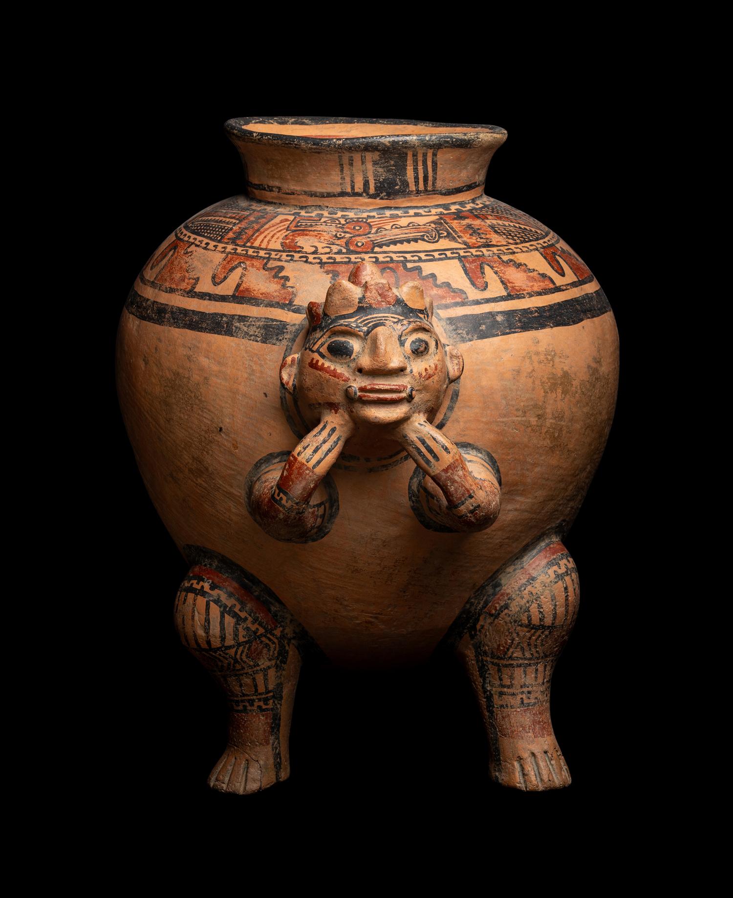 A Nicoya Polychrome Effigy Vessel