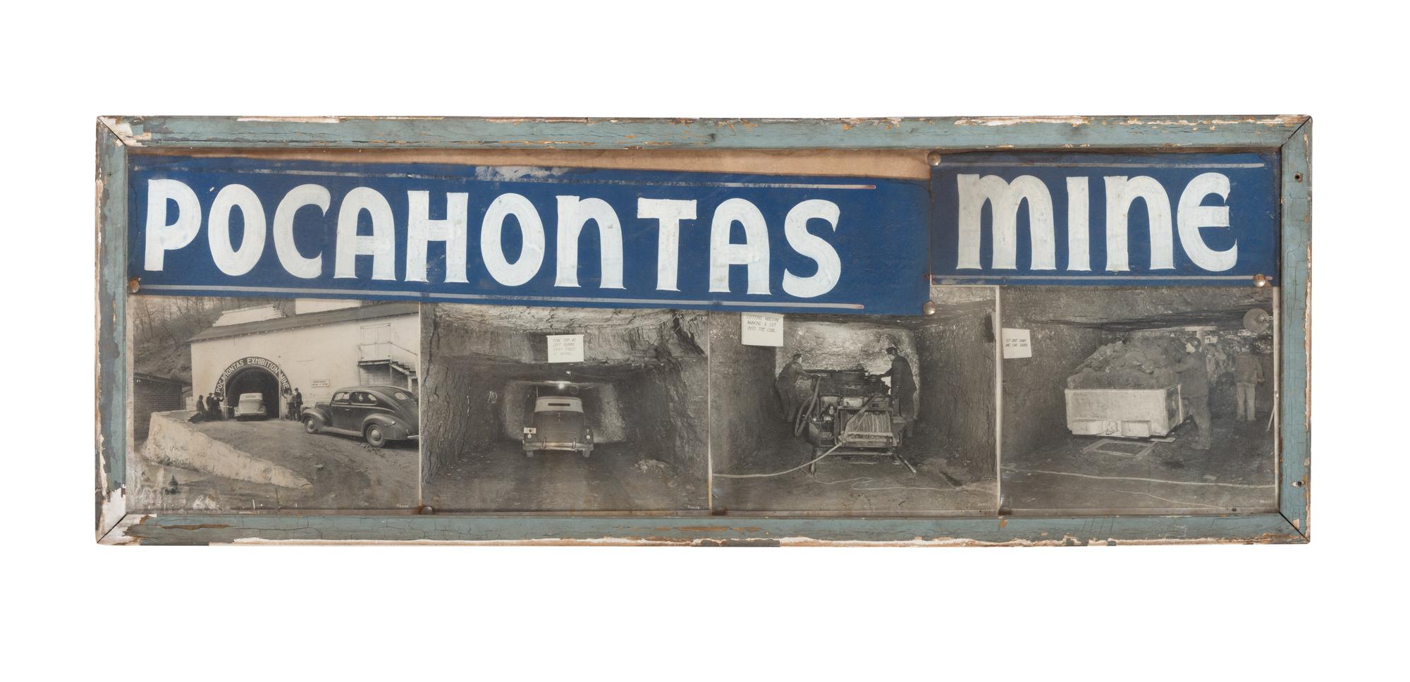 A Pocahontas Mine Framed Advertising Ephemera Group