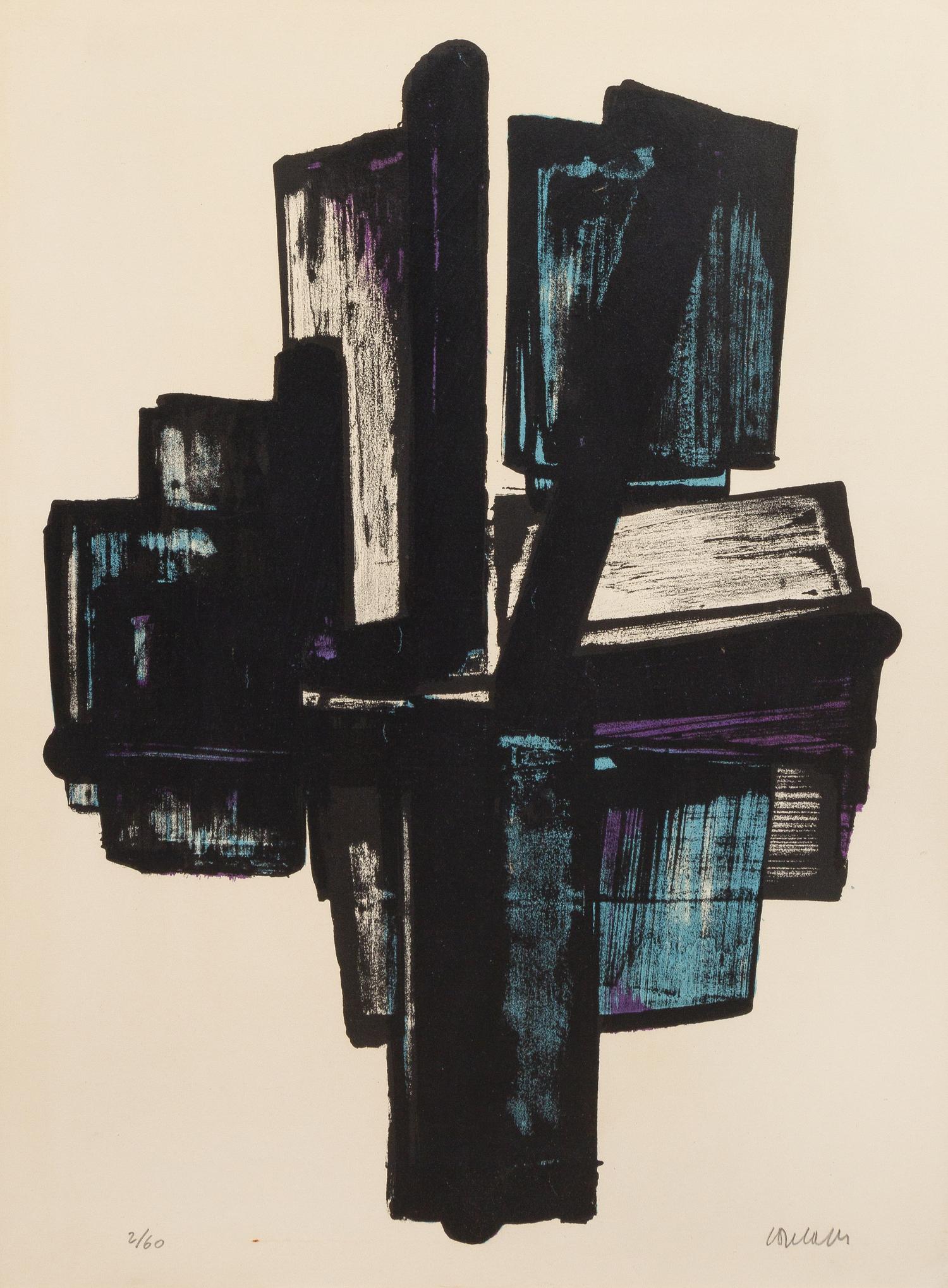 Pierre Soulages, (French, b. 1919), Lithographie n° 4, 1957