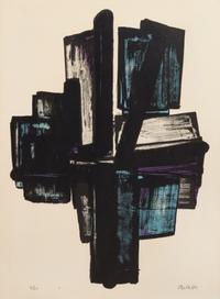 Pierre Soulages, (French, b. 1919), Lithographie n° 4, 1957
