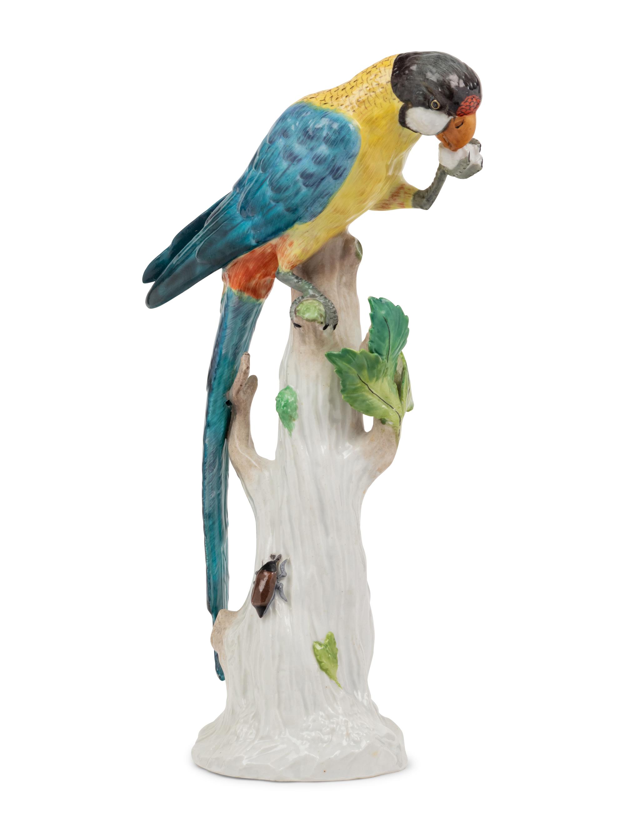 A Vienna Porcelain Parrot