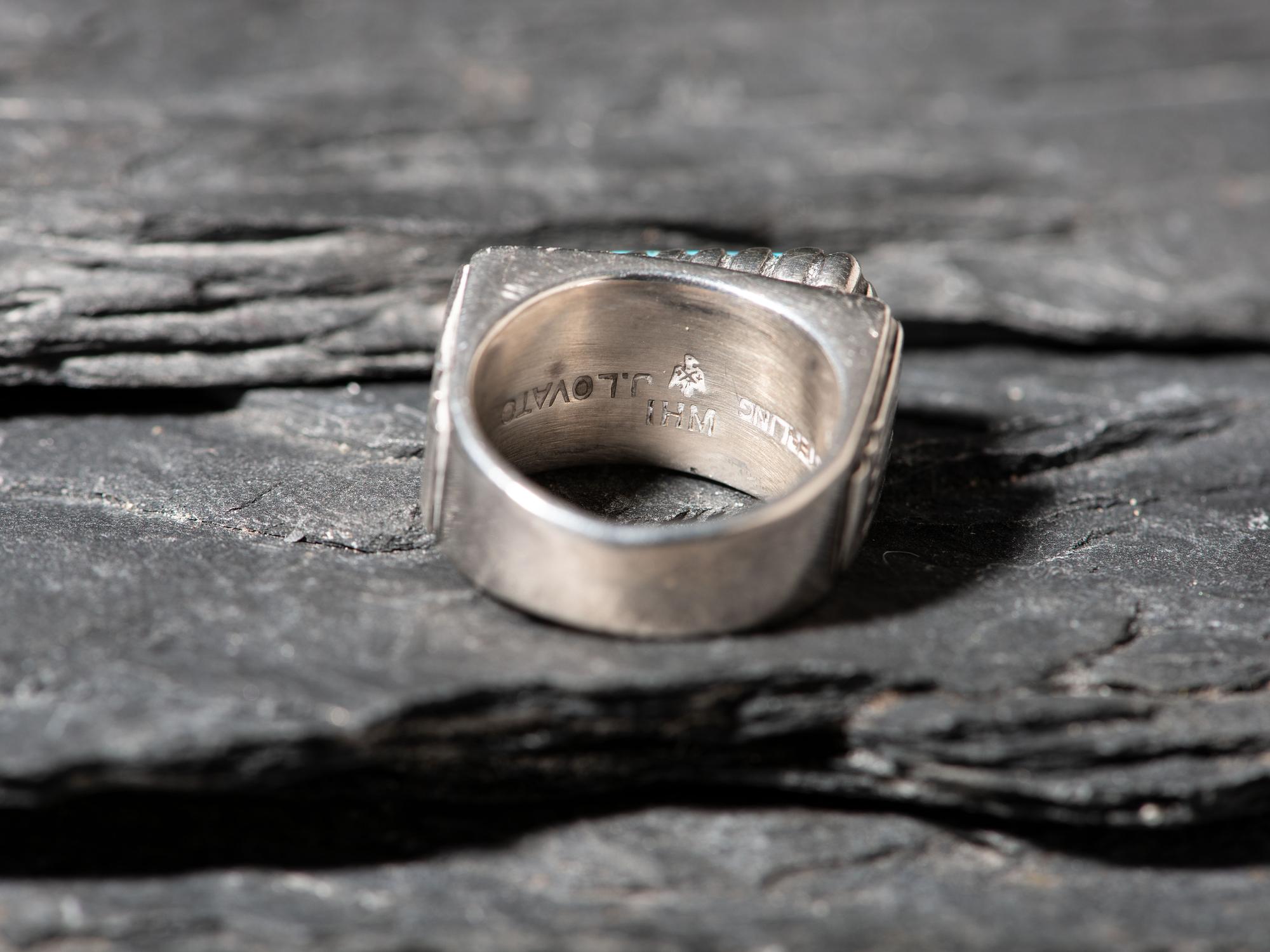 Sterling Silver and Nevada Blue Turquoise Ring