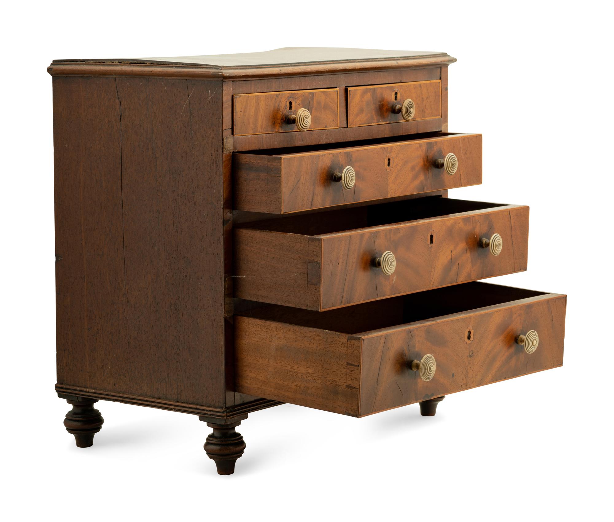 A Regency Mahogany Diminutive Chest of Drawers