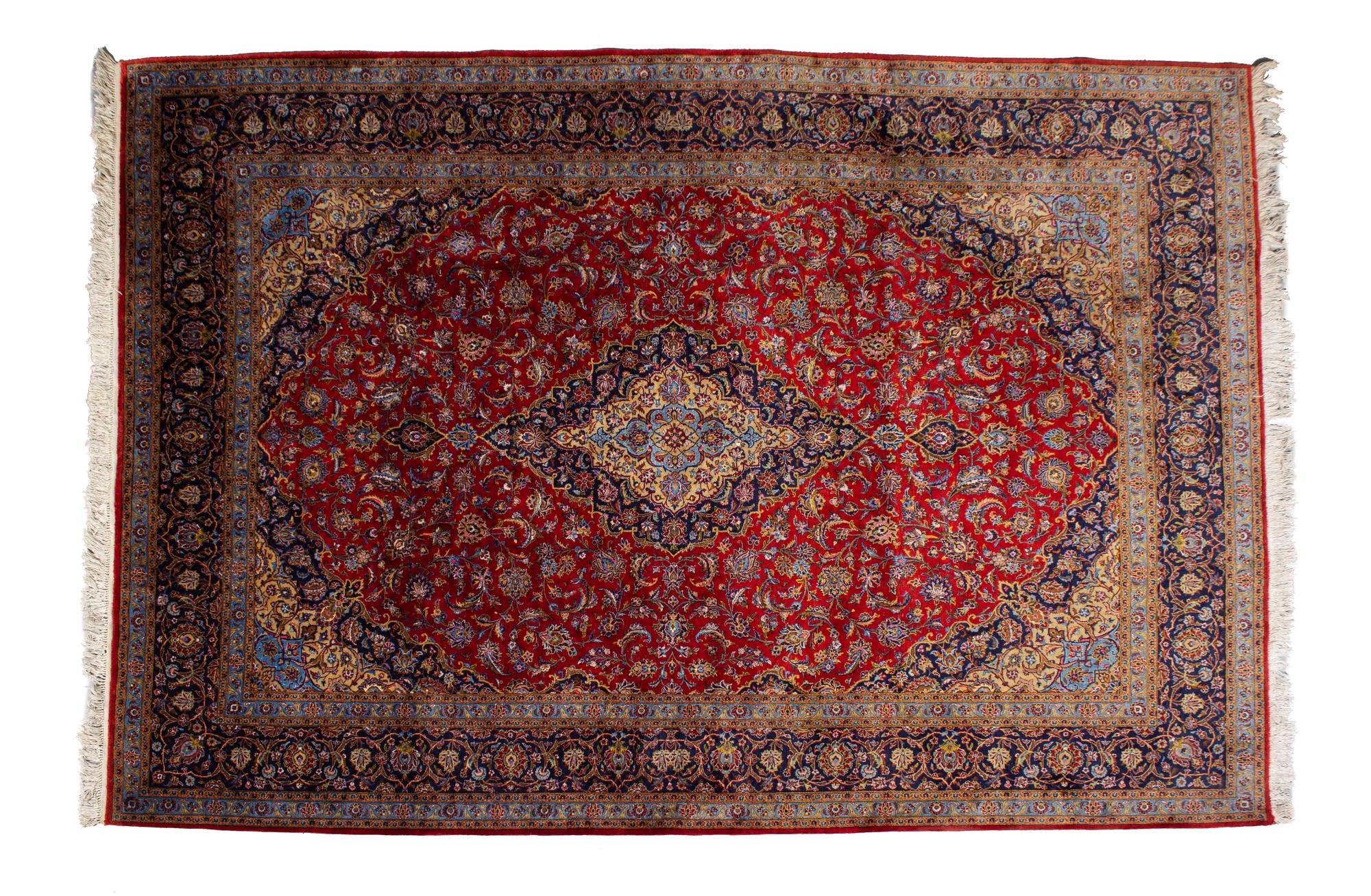 A Tabriz Silk Rug 9 feet 3 1/2 x 6 feet 7 inches. — 20TH CENTURY