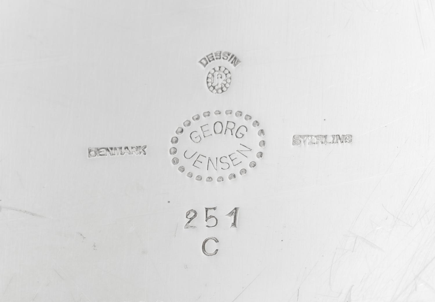 A Johan Rohde for Georg Jensen Cosmos Silver Serving Tray