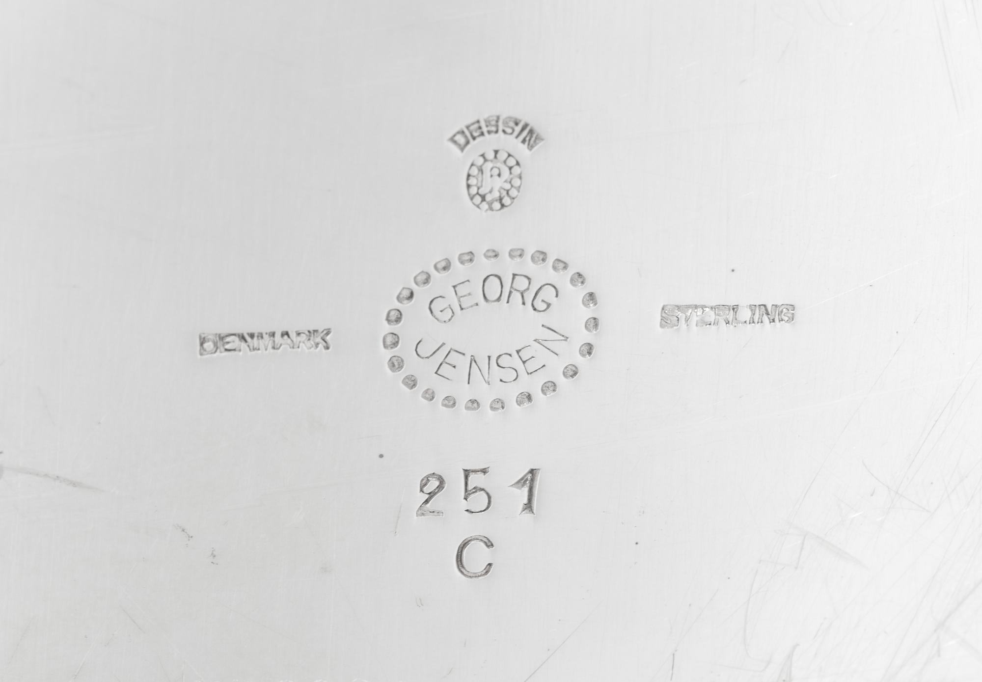 A Johan Rohde for Georg Jensen Cosmos Silver Serving Tray