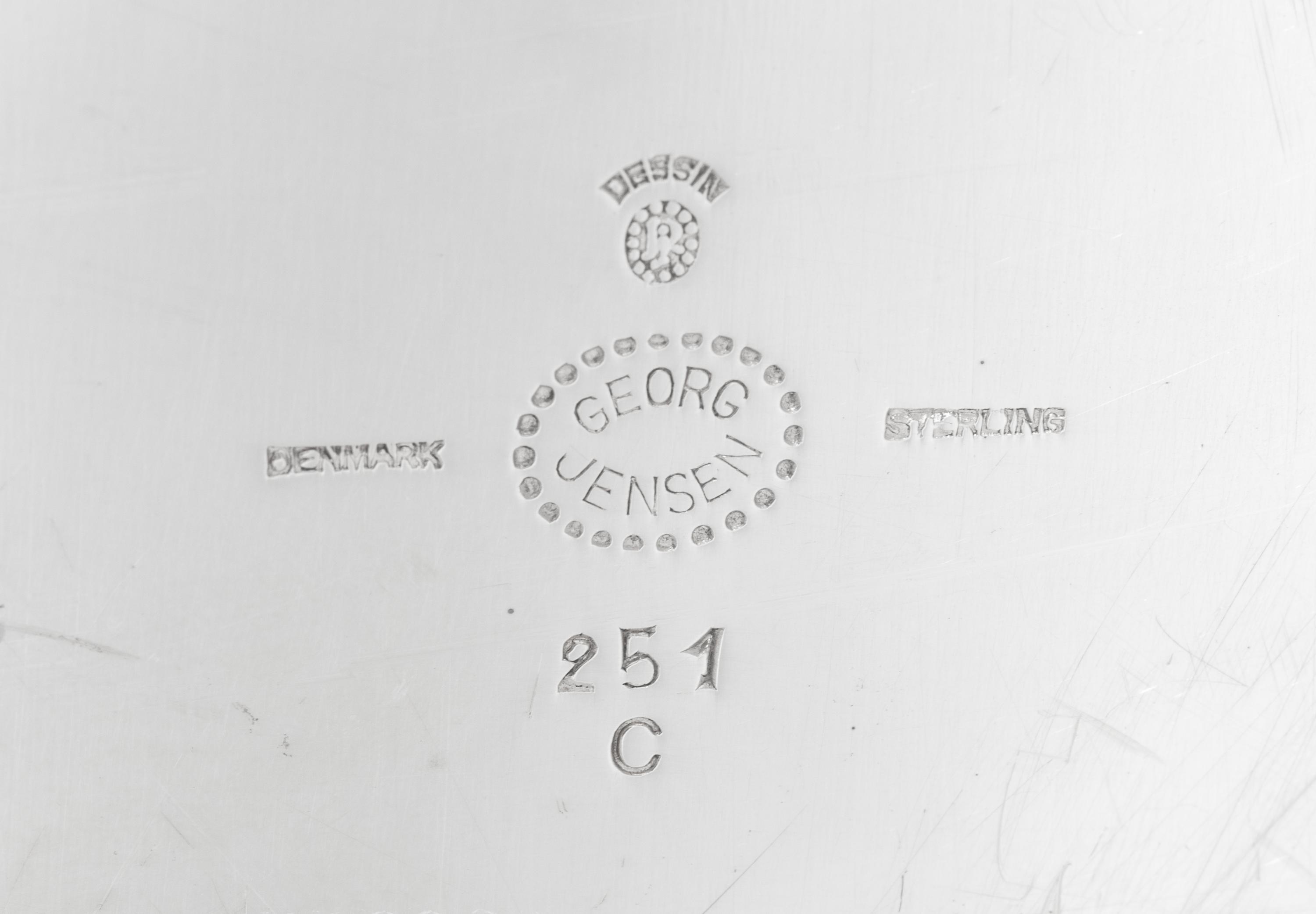 A Johan Rohde for Georg Jensen Cosmos Silver Serving Tray