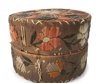 Great Lakes Quilled Birchbark Baskets and Wall Pocket