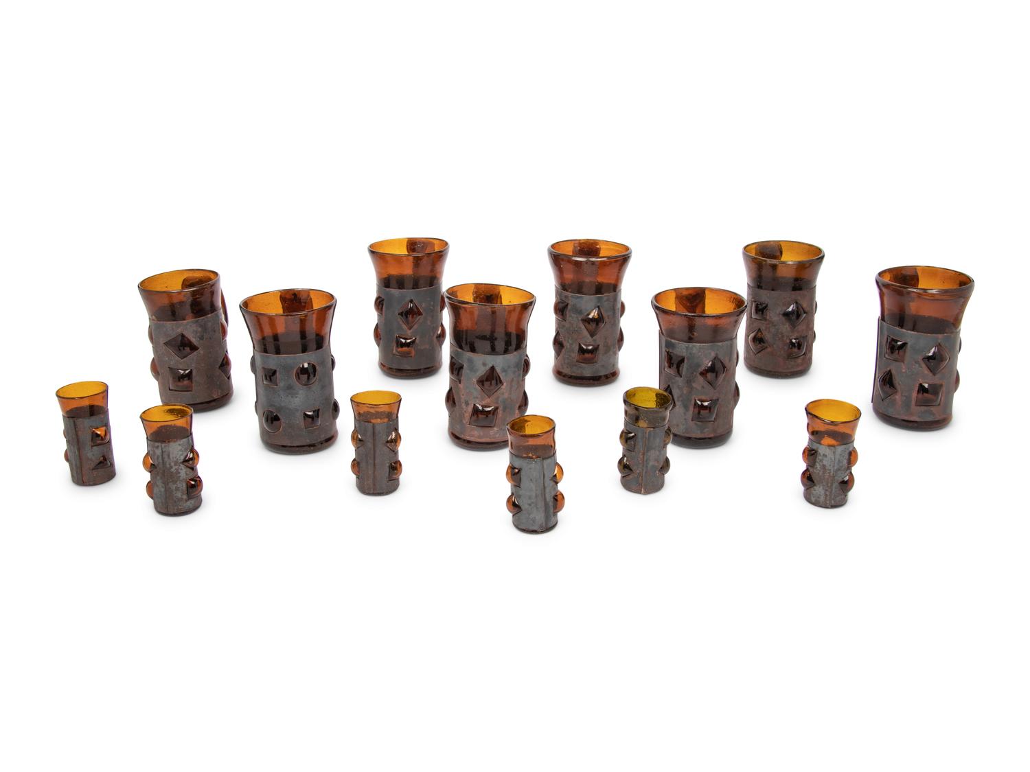 Set of Eight Mugs and Six Cups