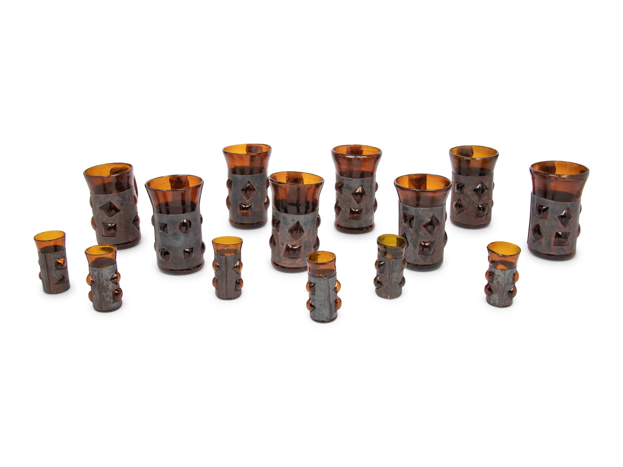 Set of Eight Mugs and Six Cups