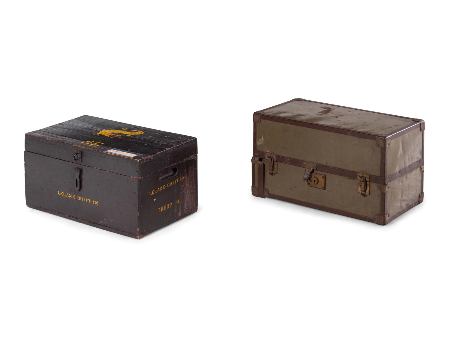 Two American Footlockers