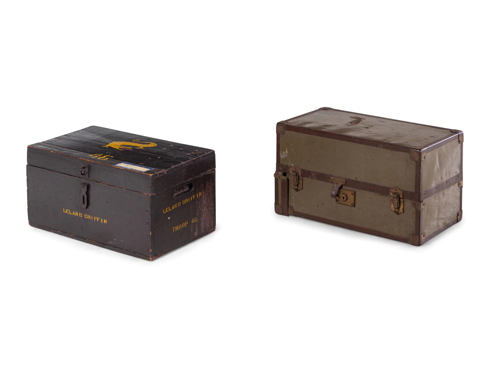 Two American Footlockers