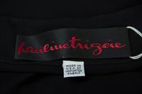 A Pauline Trigere Black Silk and Metallic Dress,