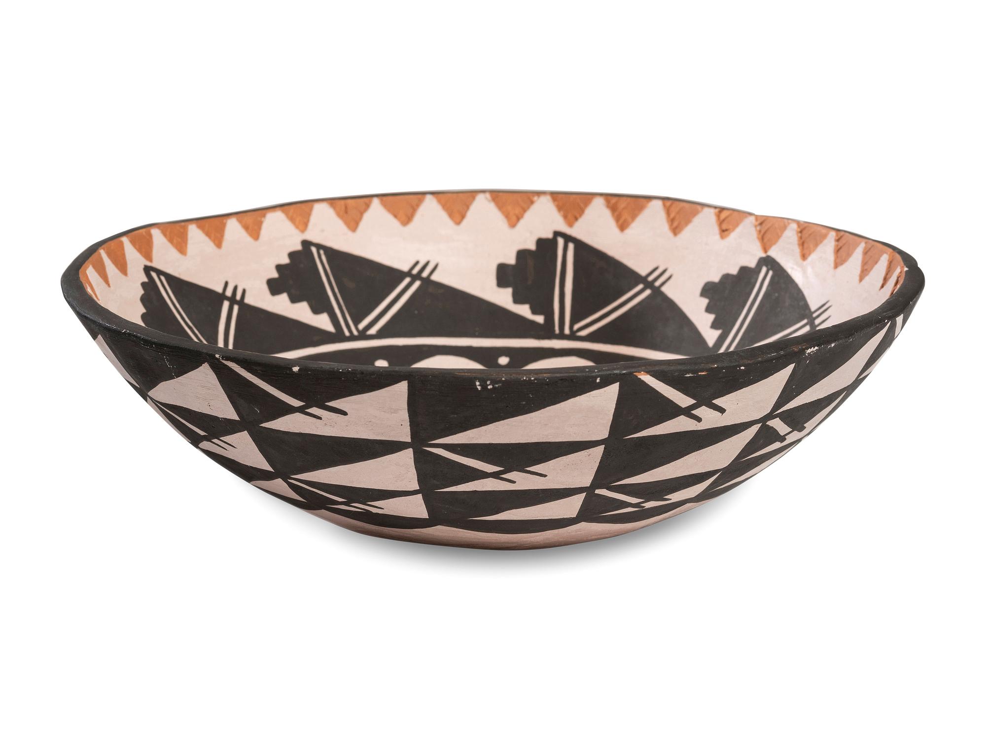 Polychrome Pottery Bowl