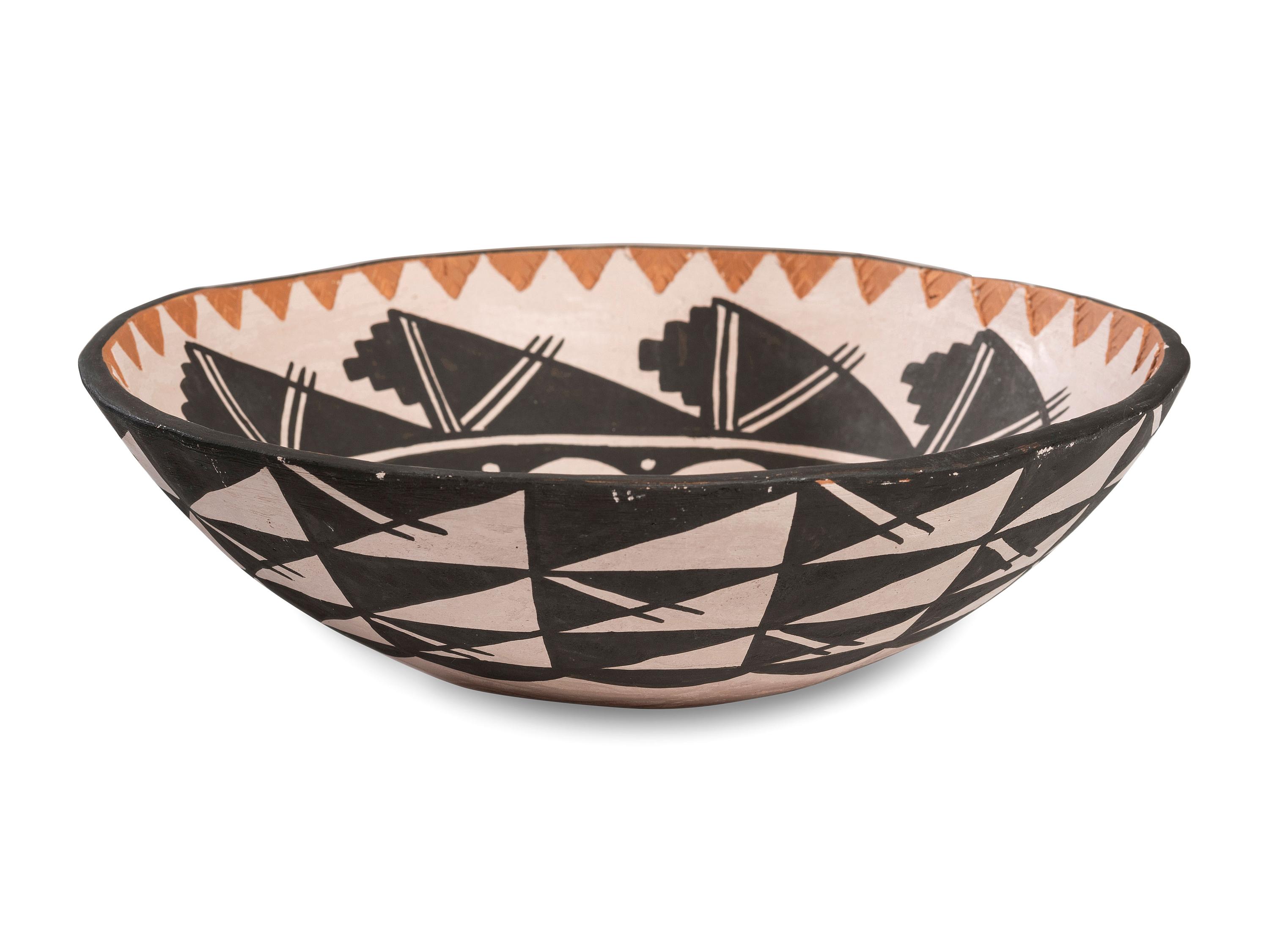 Polychrome Pottery Bowl
