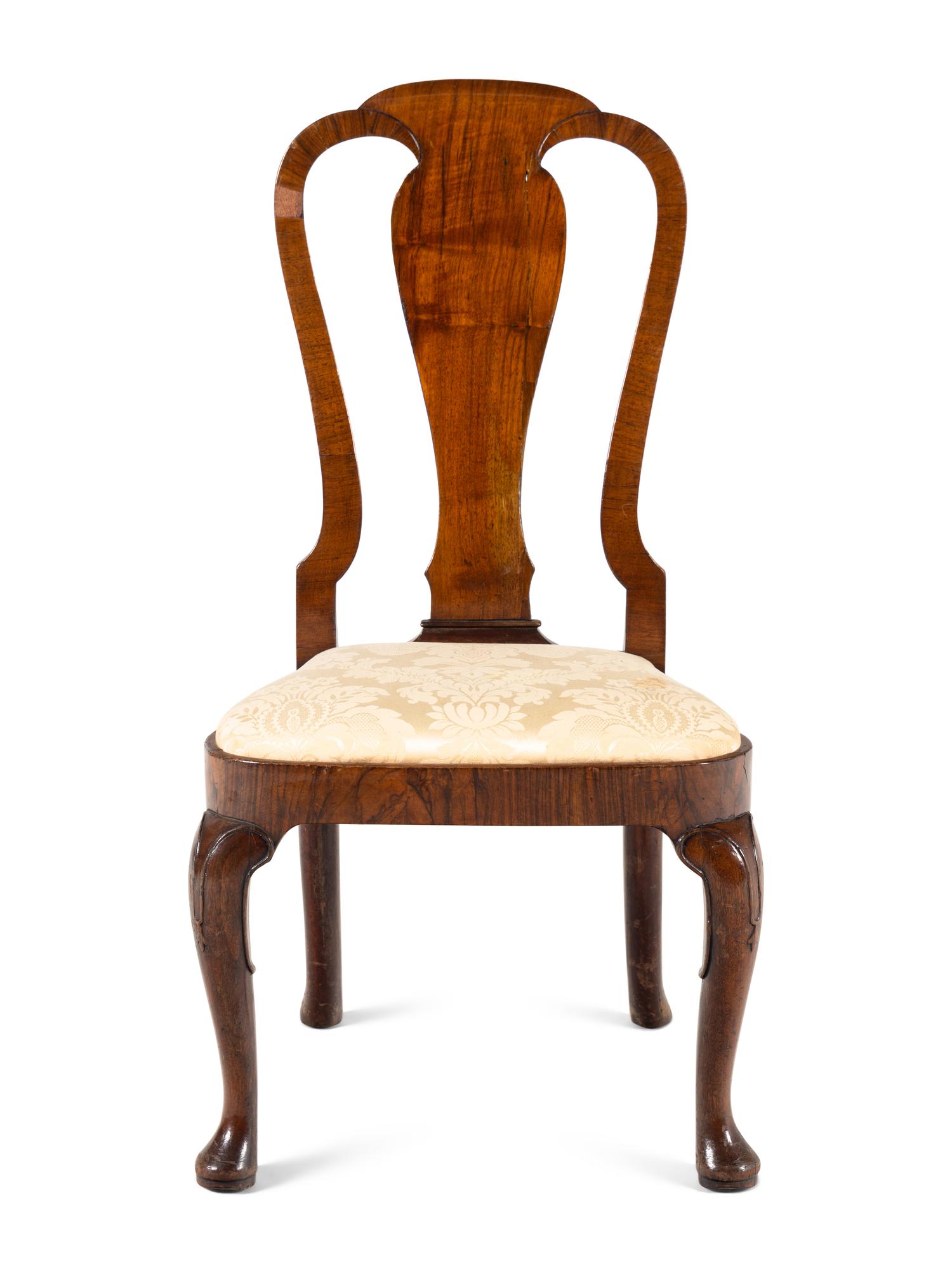 A George II Walnut Side Chair
