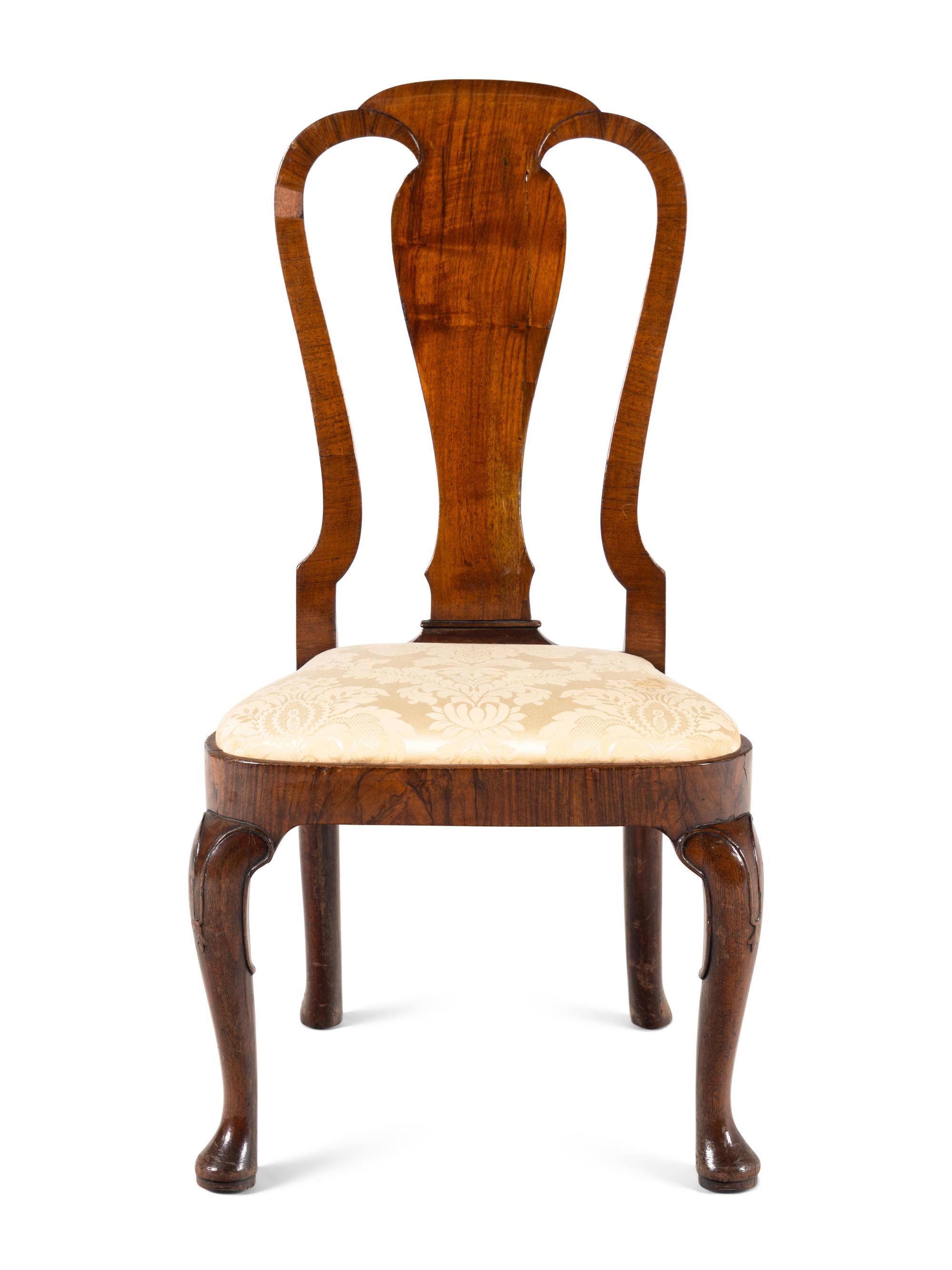 A George II Walnut Side Chair