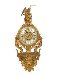 A Continental Gilt Bronze Bracket Clock