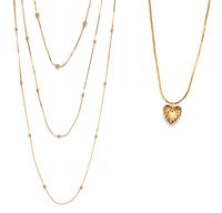 A Collection of 14 Karat Yellow Gold Necklace, 7.30 dwts.