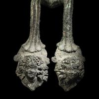 A Roman Bronze Hydria Handle