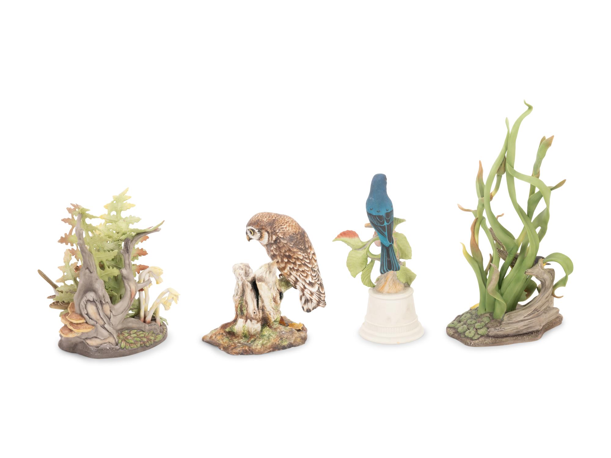 Four Boehm Porcelain Groups