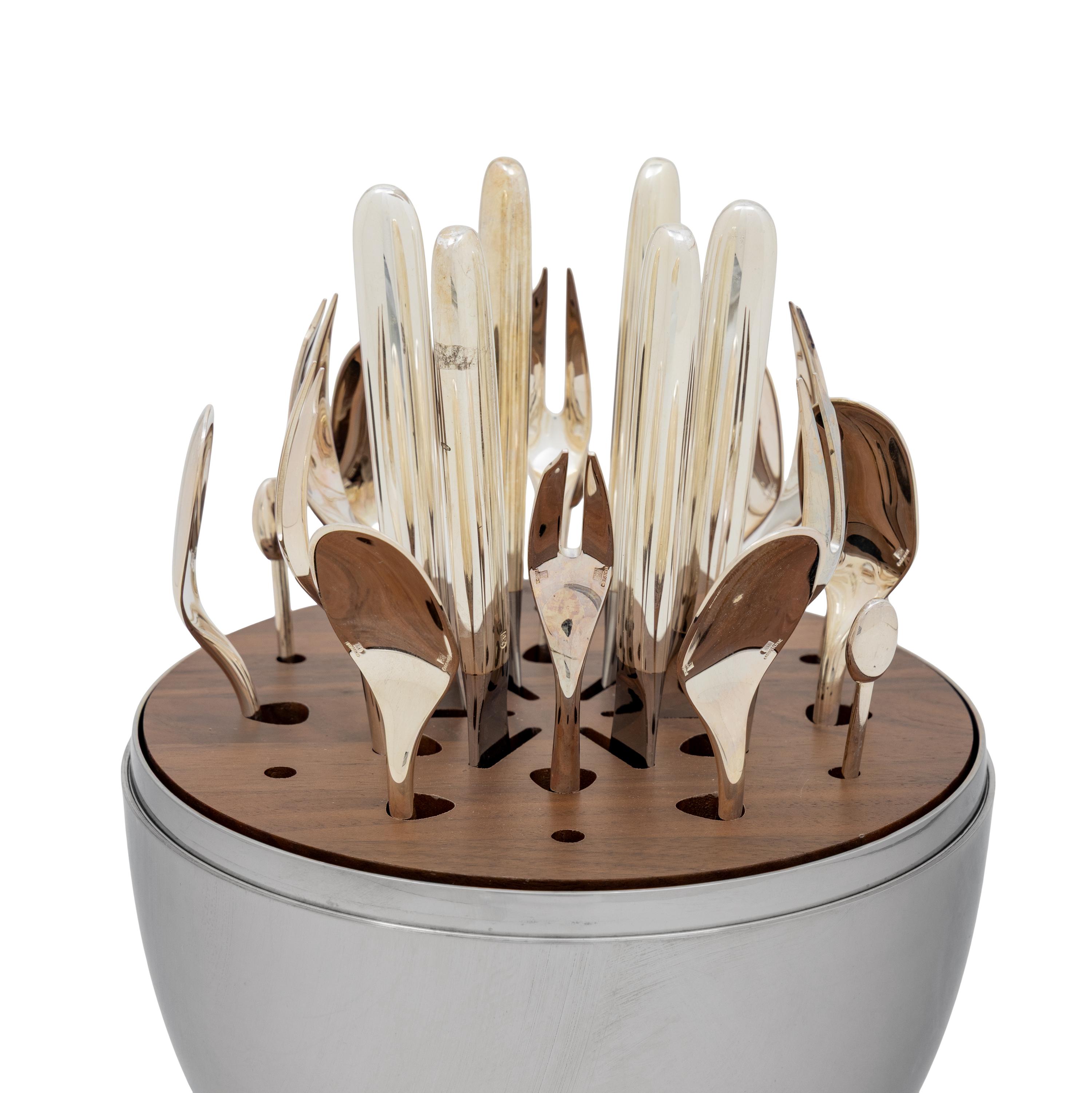 A Christofle Silver-Plate Cocktail Cutlery Set