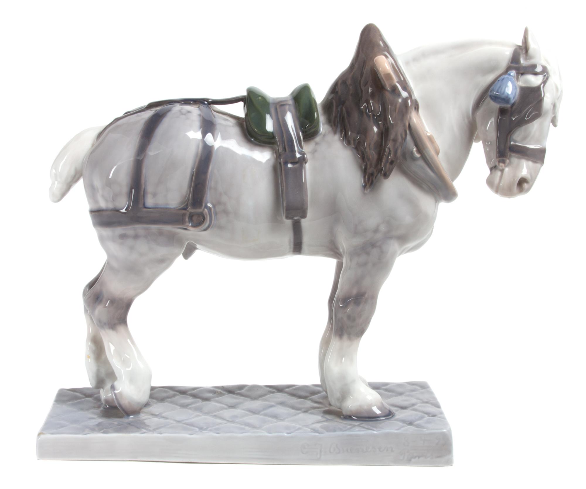 A Royal Copenhagen Porcelain Figure Width 13 1/2 inches. — 20th CENTURY