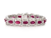 RUBY AND DIAMOND BRACELET