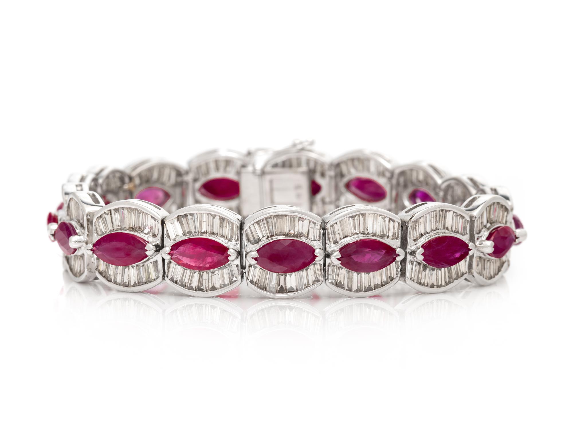 RUBY AND DIAMOND BRACELET